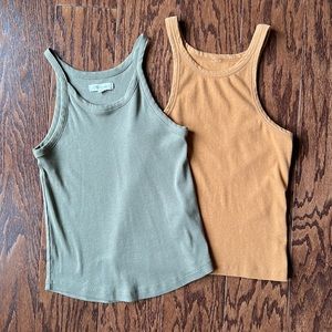 Madewell supima cotton 2 pack tanks!